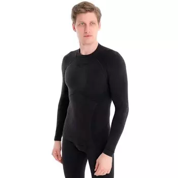 Футболка Accapi Ergowool Long Sleeve Shirt Iron, с длинным рукавом, мужской, 2022-23, черный, WA701_6799