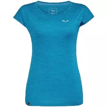 Футболка Salewa Puez Graphic 2 Dry W Ocean Melange, для активного отдыха, женская, 2020, синий, 00-0000027400_8207