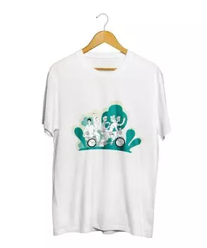 Футболка ВашВелосипед.РФ, размер S, цвет белый