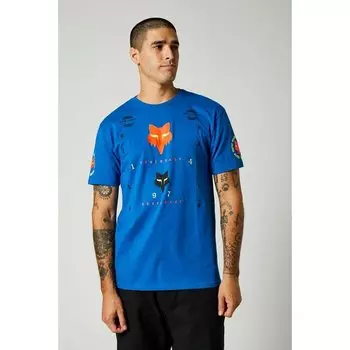 Футболка велосипедная Fox Mawlr SS Premium Tee, Royal Blue, 2021