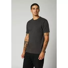 Футболка велосипедная Fox Top Coat SS Premium Pocket Tee, короткий рукав, Black Vintage, 2021 (Размер: M)