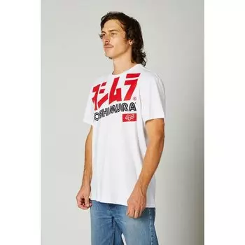 Футболка велосипедная Fox Yoshimura Oversized SS Tee, Optic White, 2021
