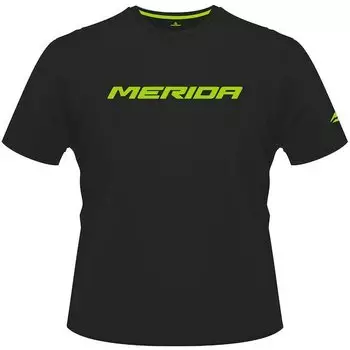 Футболка велосипедная MERIDA T-Shirt, Black короткий рукав