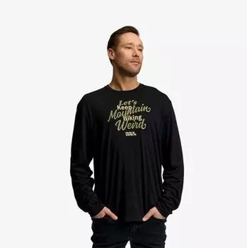 Футболка велосипедная Race Face Keeping It Weird LS Tee, Black, 2021, RFCB187006 (Размер: XL)