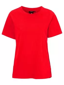 Футболка женская Didriksons UNNI WNS T-SHIRT, 382 красная лава, 503051 (Размер: 40)