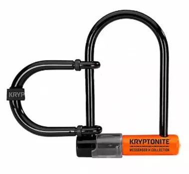 Велосипедный замок Kryptonite EVOLUTION MSGR MINI ULOCK + ADPTR U-lock, на ключ, оранжевый, УТ100263628