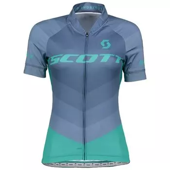 Веломайка женская SCOTT RC Pro, короткий рукав, ensign blue/baltic turquoise, 2018, 264875-5843
