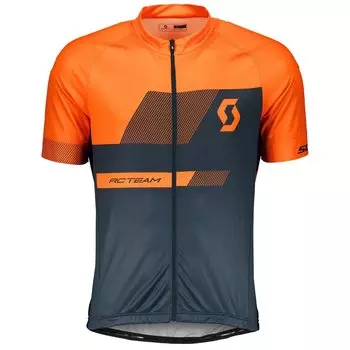 Веломайка SCOTT RC Team 10, короткий рукав, nightfall blue/mandarin orange, 2018, 264830-5817