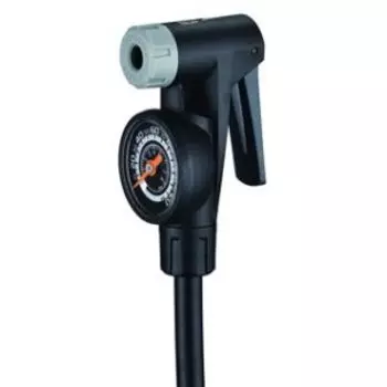 Головка GIYO ECV-P ECONO CLEVER VALVE двойная универсальная с МАНОМЕТРОМ для шлангов напольных насосов, 6-190204