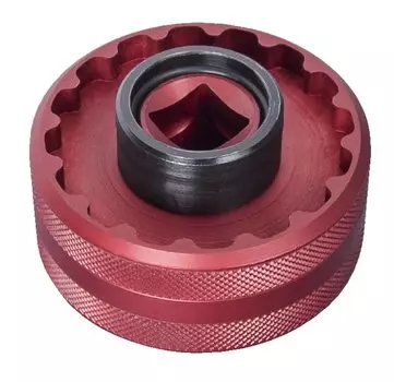 Головка UNIOR, для установки каретки T47, алюминий, диаметр 60 мм, красный, 1671.T47