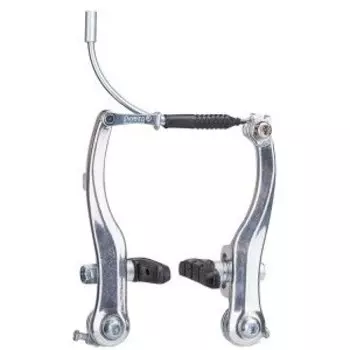 Тормоз велосипедный POWER VBR-218A, передний, V-Brake, алюминий, серебристый, 510182 LU081884