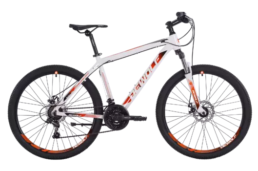 Горный велосипед Dewolf Ridly 20 26" 2021 (Рама: 18 (Рост: 167-177 см), Цвет: белый/красно-оранжевый/черный)