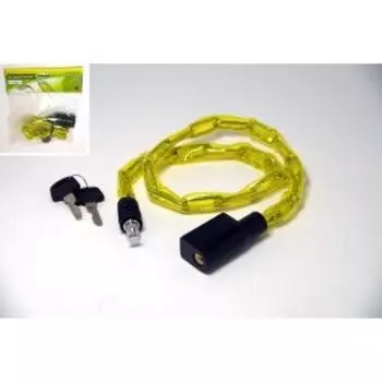 Велосипедный замок JOY KIE 3,5*80cm(31"), цепь 6мм, в оплетке, 2 ключа, JK-105.102