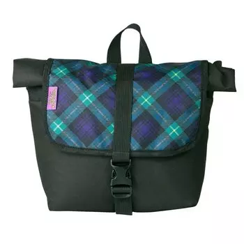 Велосумка на руль ВелоХорошо, черная\тартан, HB02