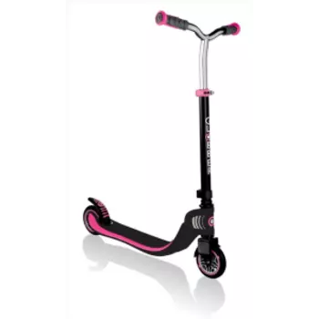 Самокат Globber FOLDABLE FLOW 125, складной, двухколесный. нагрузка до 100 кг, черно-розовый, 473-114