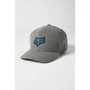 Бейсболка велосипедная Fox Transposition Flexfit Hat, GREY/BLUE, 2021