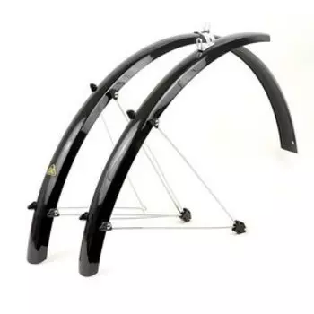 Крылья AUTHOR AXP-53, 28"х53 мм, с усами, черные, металлопластик, 8-16100512