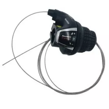 Грипшифт велосипедный SHIMANO на 7 скоростей, правый, чёрный, SL-RS35-7R, 590037