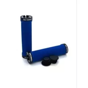 Грипсы Colt Bikes FLAT 130мм, Синий, Lock-On, CBFLATBL
