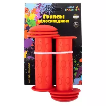Грипсы детские Vinca Sport, резиновые, длина 102мм, красные, H-G 96 splash