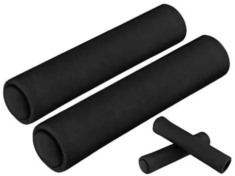 Грипсы для самоката/велосипеда "AVANTS", с заглушками, силикон, 125 мм, комплект, черный, GRIPSAVS