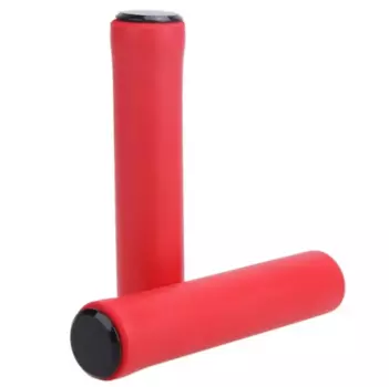 Грипсы для самоката/велосипеда "AVANTS", силикон, с заглушками, 125 мм, комплект, красный, GRIPSAV
