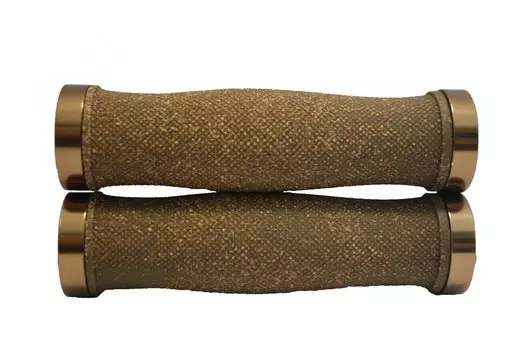 Грипсы для велосипеда VINCA, пробка, 130 мм, коричневые, металлический зажим, H-G 127