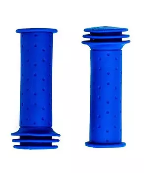 Грипсы велосипедные Vinca sport резиновые детские, длина 102мм, цвет синий H-G 96 blue/child