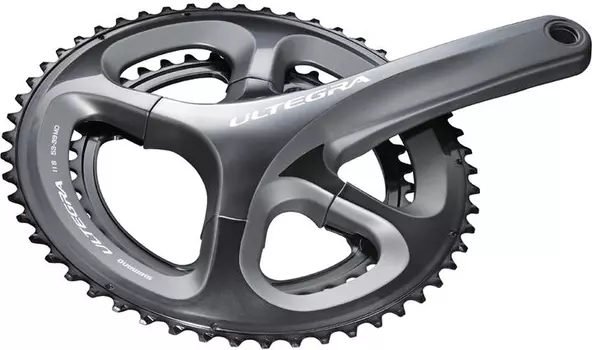 Система шатунов велосипедная SHIMANO Ultegra 6800, 175 мм, 53/39T, интегрированный вал, без каретки, IFC6800EX39