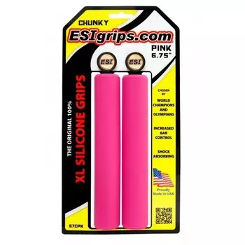 Грипсы велосипедные ESI Chunky XL 6,75", розовый, 67CPK