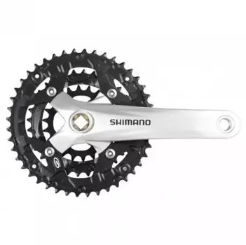 Система шатунов велосипедная SHIMANO Acera M391, 175 мм, квадрат, 42/32/22T, 9 скоростей, серебристая, EFCM391E422CS