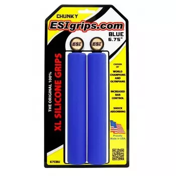 Грипсы велосипедные ESI Chunky XL 6,75", синий, 67CBU