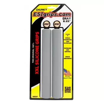 Грипсы велосипедные ESI Chunky XXL 8,25", Gray, 82CGY