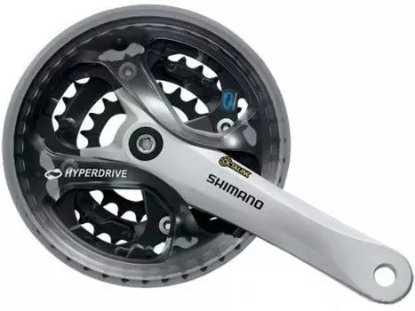 Система шатунов велосипедная SHIMANO Acera M361, 170 мм, Oct, 42/32/22T, серебристая, EFCM3618C222XS