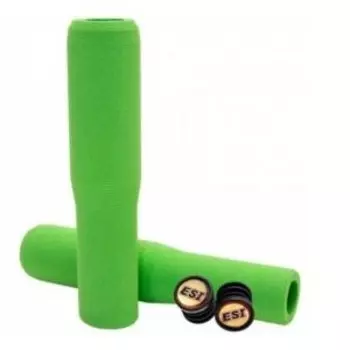 Грипсы велосипедные ESI Fit SG, зеленый, FSGGN