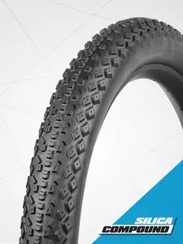 Велопокрышка серии PLUS для фэтбайка VeeTire RAIL TRACKER, 120 TPI, SC, 27.5" x 2.8, черная, B39123