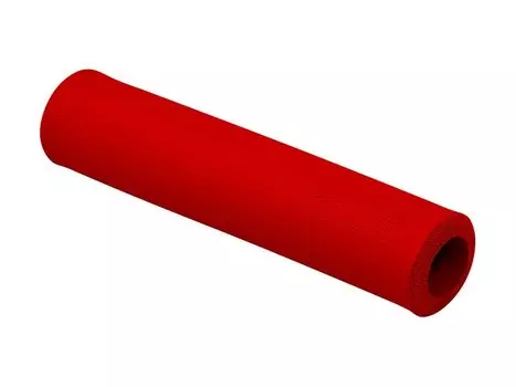 Грипсы велосипедные KELLYS KLS SILICA, 130 мм, силикон, красный