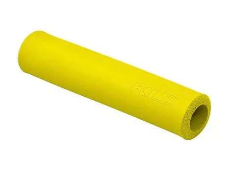 Грипсы велосипедные KELLYS KLS SILICA, 130 мм, силикон, желтый