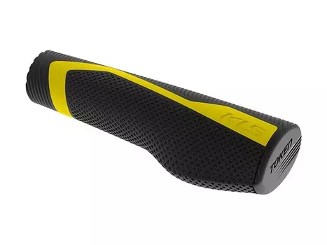 Грипсы велосипедные KELLYS TOKEN LockOn, 130/135 мм, кратон, желтый