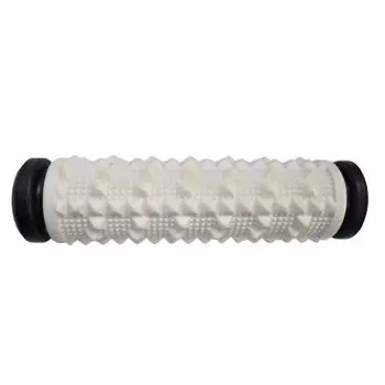 Грипсы велосипедные PROPALM, 128мм, с заглушками, белый-чёрный, Pro-A160