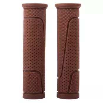 Грипсы резиновые Vinca Sport коричневые, длина 125 мм, индивидуальная упаковка, H-G 63 brown