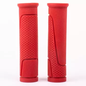 Грипсы резиновые Vinca Sport красные, длина 125 мм, индивидуальная упаковка, H-G 63 red