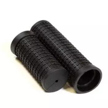 Грипсы TRIX, резиновые, 100мм+70мм, для ревошифта, черные, GRTX-64-TPR-BLACK