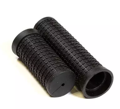 Грипсы TRIX, резиновые, 100мм+70мм, для ревошифта, черные, GRTX-64-TPR-BLACK
