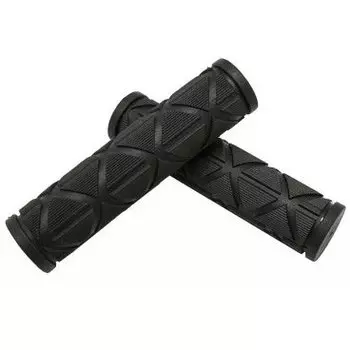 Грипсы велосипедные VELO VLG-172, Kraton, с закрытым концом, 123мм, черные, VLG-172