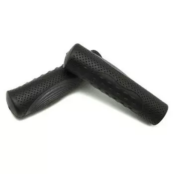 Грипсы VELO VLG-749D2, анатомические, Kraton/гель, с закрытым концом, 125мм, чёрный, VLG-749D2