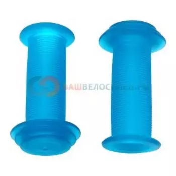 Грипсы VELO VLG-901, детские, длина 82мм, с фланцами, с закрытым концом, синие