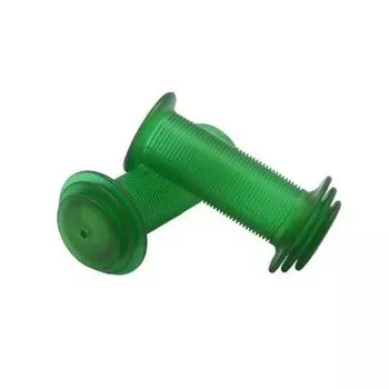 Грипсы VELO VLG-901, детские, длина 82мм, с фланцами, с закрытым концом, зелёные