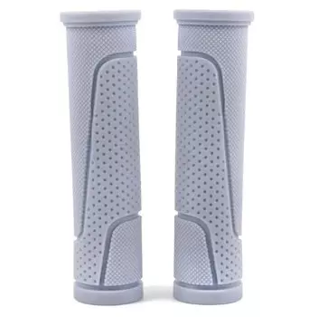 Грипсы Vinca Sport резиновые серые, длина 125 мм, инд. упак., H-G 63 grey