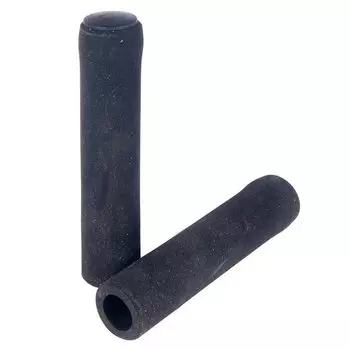 Грипсы велосипедные 4BIKE, 130 мм, из вспененного силикона, черный, ARV000066